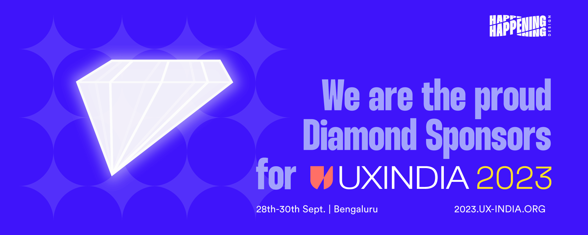 Happening Design is Proud to be a Sponsor of UX India 2023